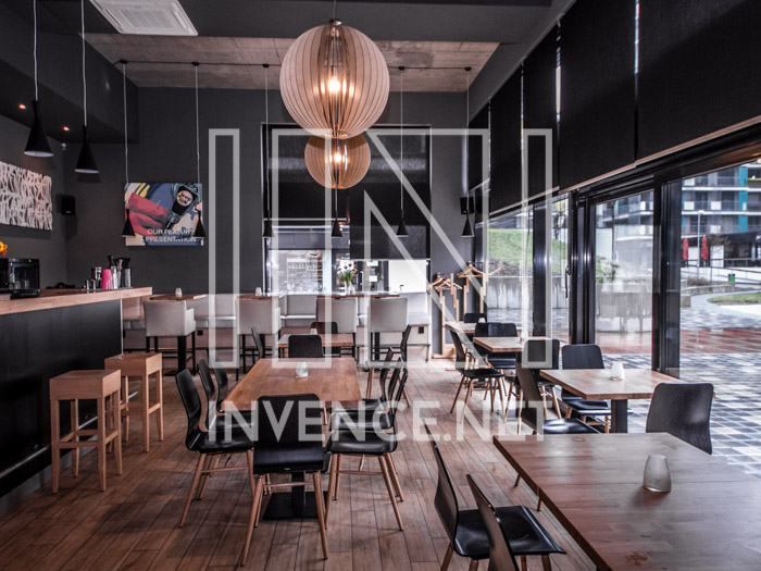Realizace látkových rolet restaurace Praha Malešice