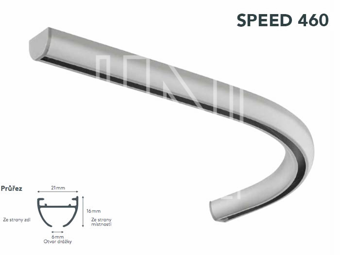 Závěsová a záclonová kolejnička SPEED 460
