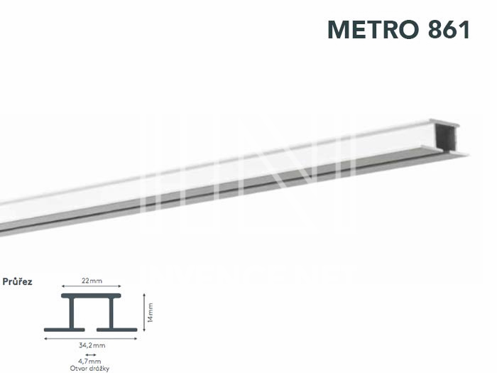 Kolejnice pro montáž do sádrokartonu METRO 861